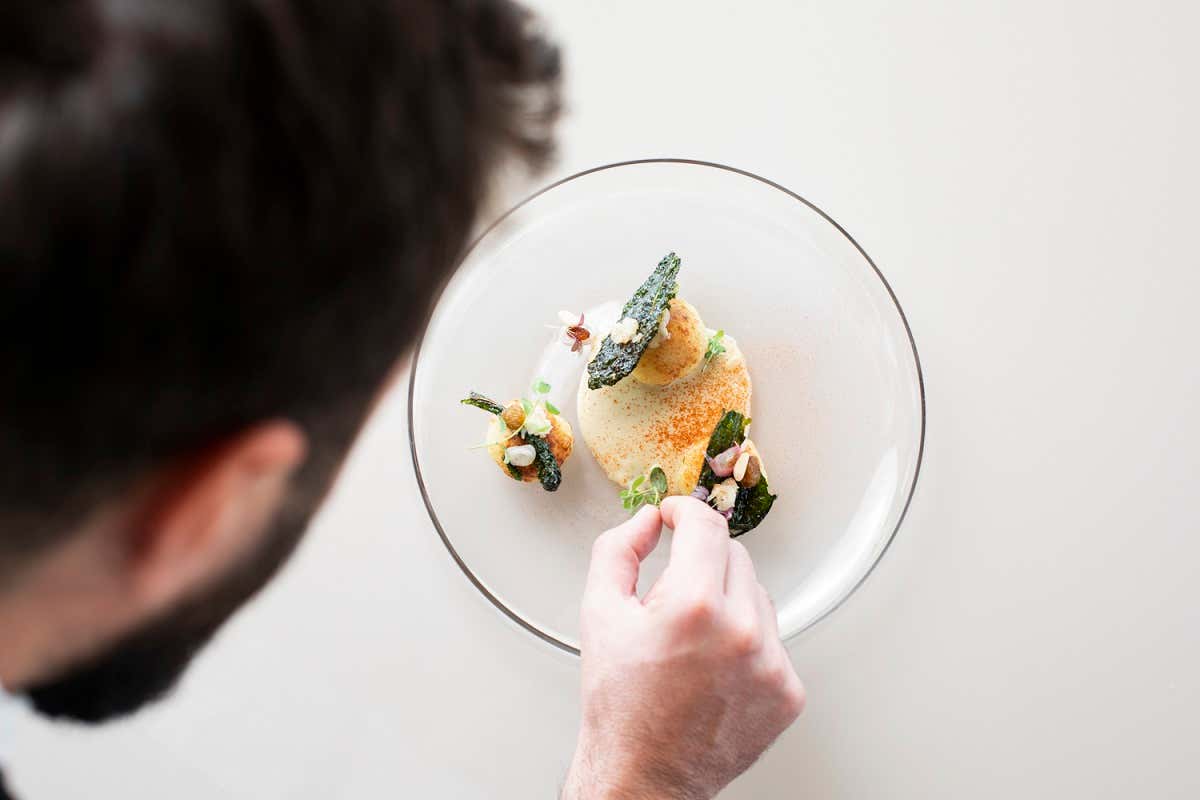 Gnocchi ripieni di Baccalà  Al Santamonica di Genova tanta Liguria nel piatto, ma non convenzionale